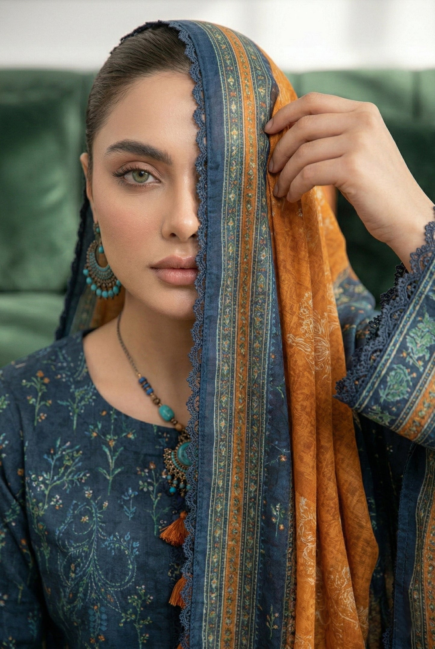 Angan By Anaya Noor Emb & Printed Lawn 3PC