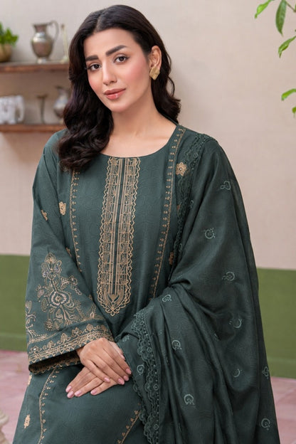 Fasana By Shanaya Plain Emb Dhanak 3PC