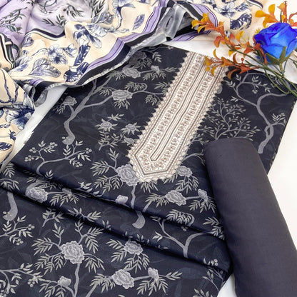 Malhaar Digital Printed Linen 3PC