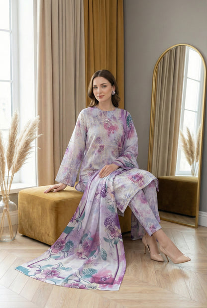 Printkari By Anaya Noor Chickenkari Digital Printed Lawn 3PC