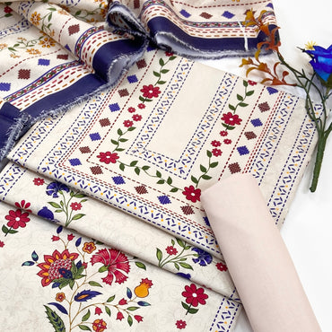 Anaya Digital Printed Cottry Khaddar 3PC