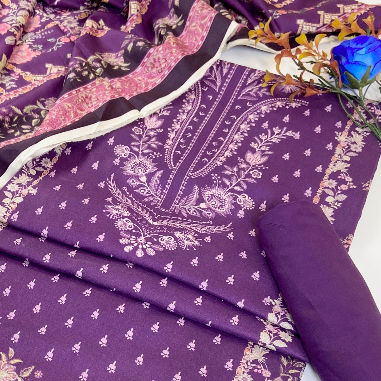 Mausummery Digital Printed Linen 3PC