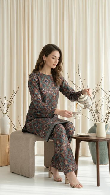 Anaya Noor Two Piece Digital Printed Lawn 2PC