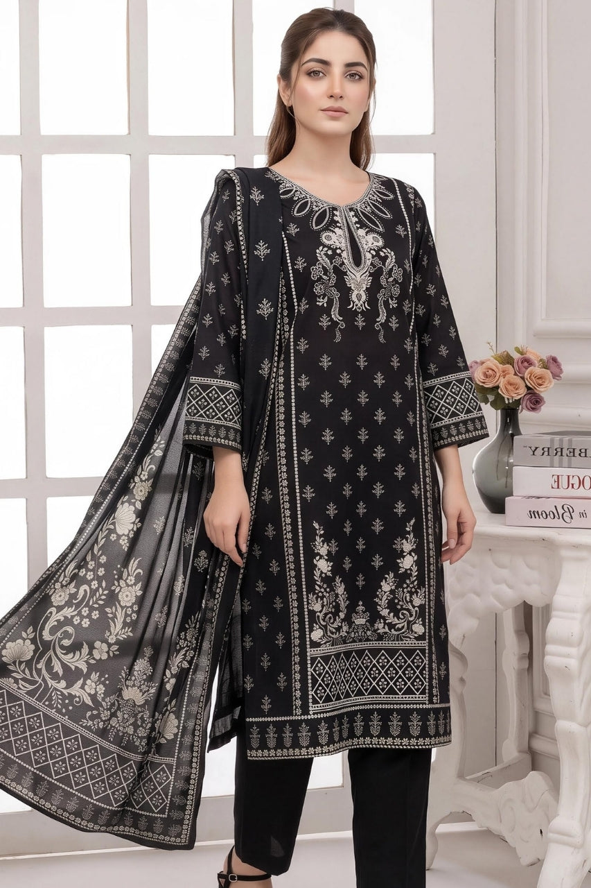 Mashaim Digital Printed Khaddar 3PC