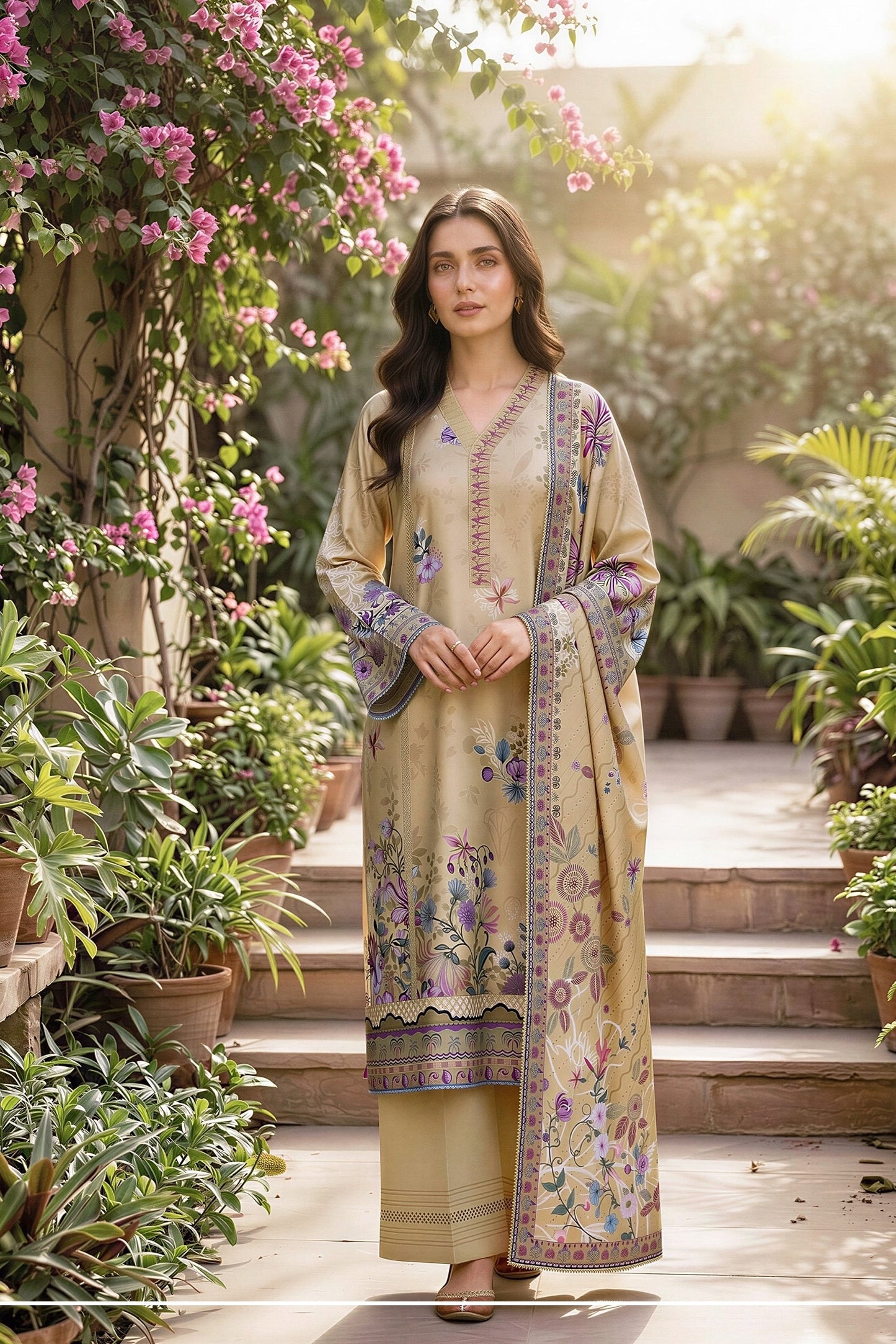 Zync By Florent Digital Printed Lawn 3PC
