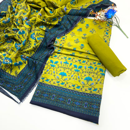 Rijja By Murashe Premium Printed Linen Viscose 3PC