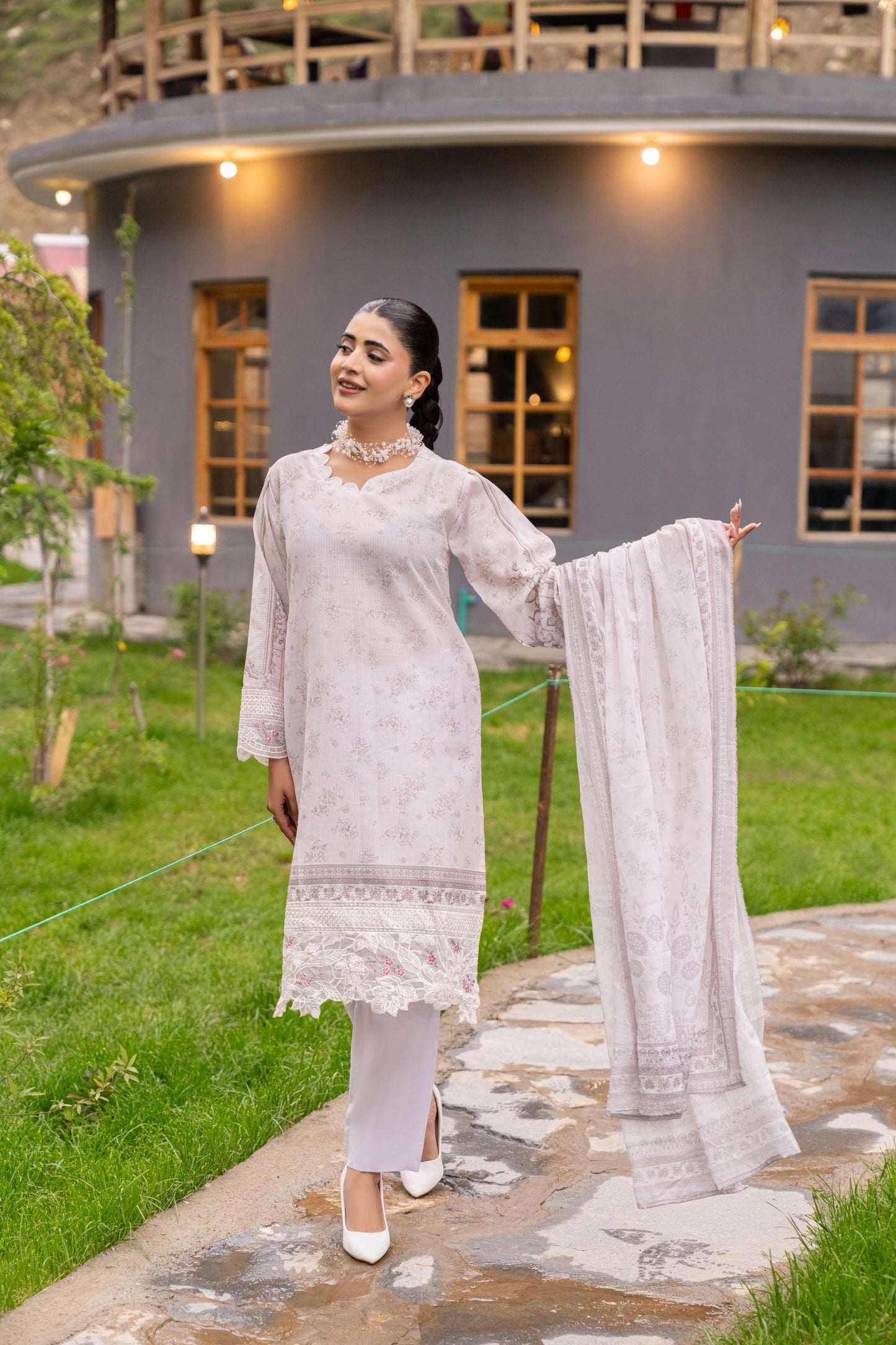 Shanaya Digital Emb Lawn 3PC