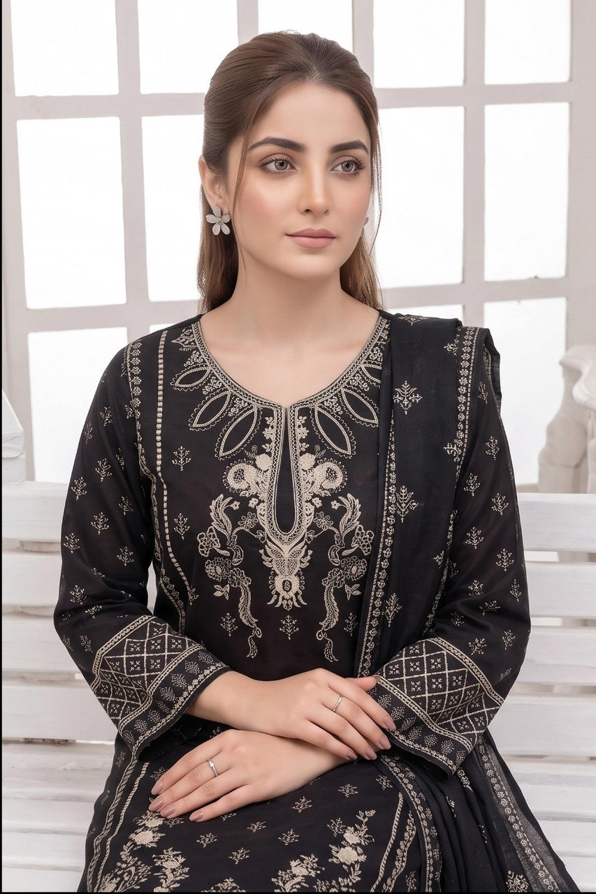 Mashaim Digital Printed Khaddar 3PC