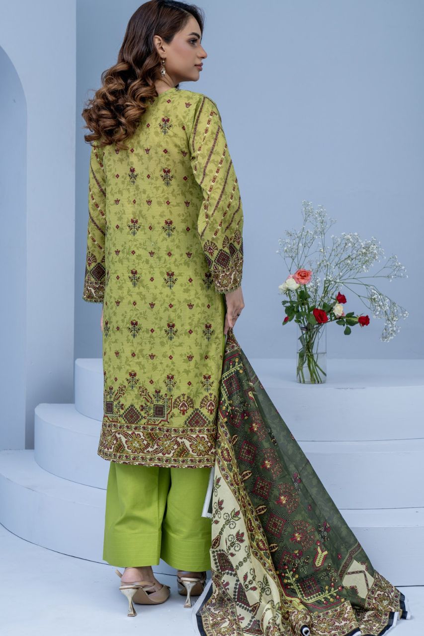 Mojo Berry By Marooj Printed Bana Dora Lawn 3PC