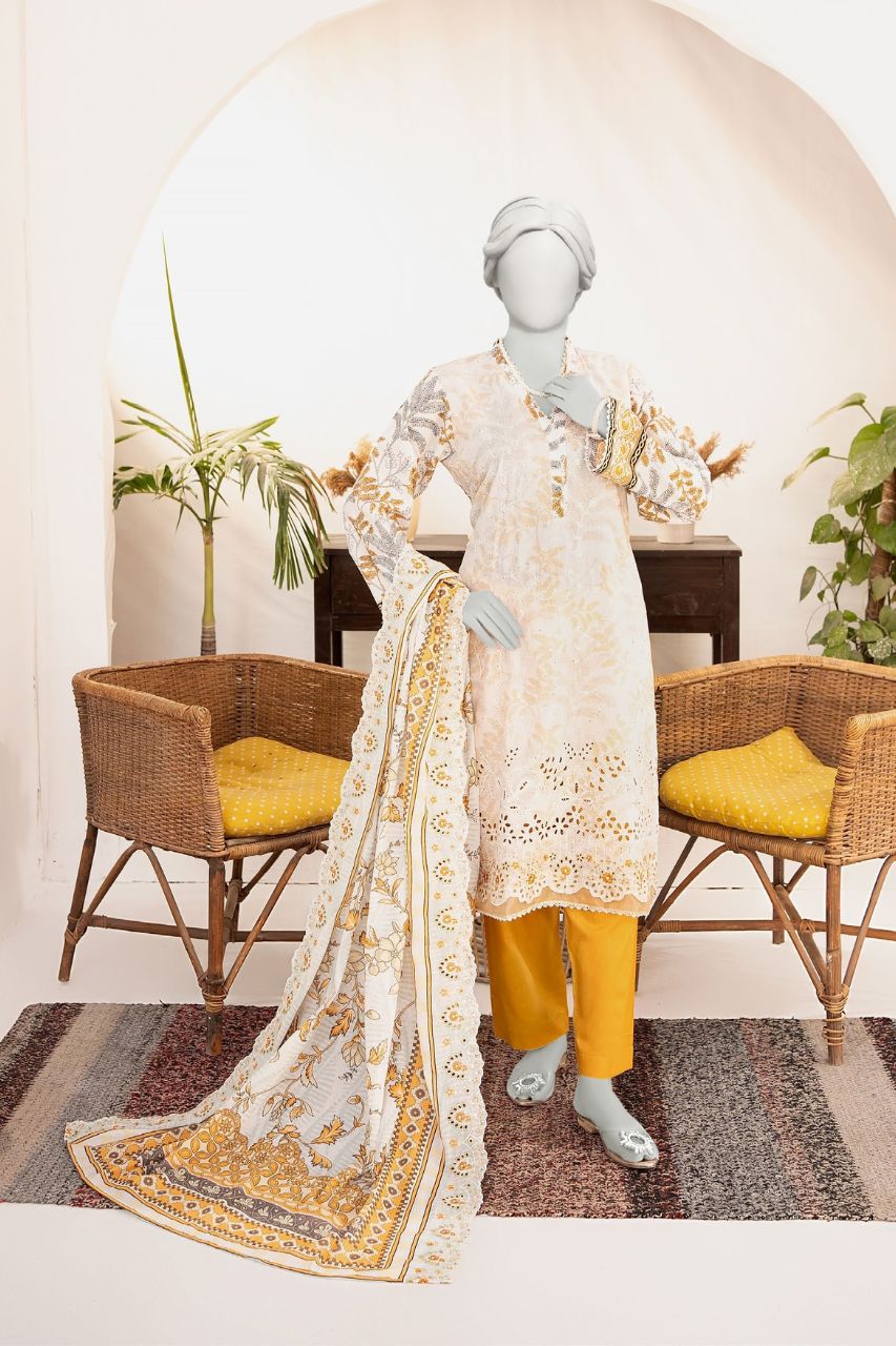 Seher By Almeerah Luxury Printed Embroidered Lawn 3PC