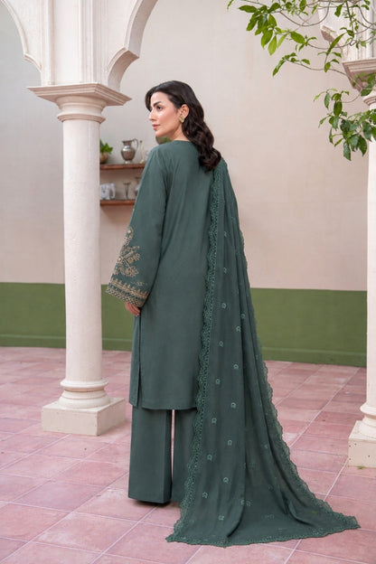 Fasana By Shanaya Plain Emb Dhanak 3PC