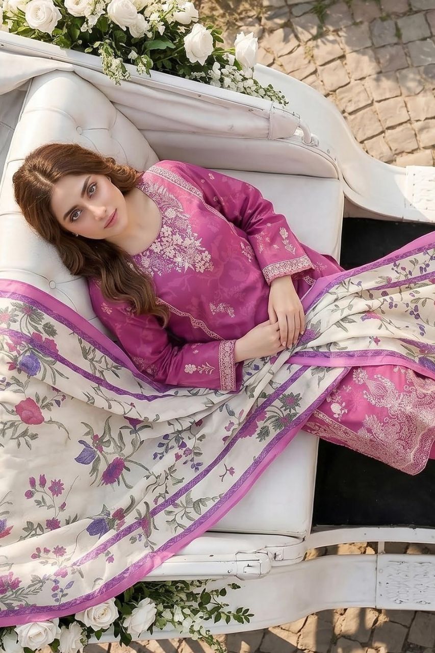 Mashaim Digital Printed Lawn 3PC