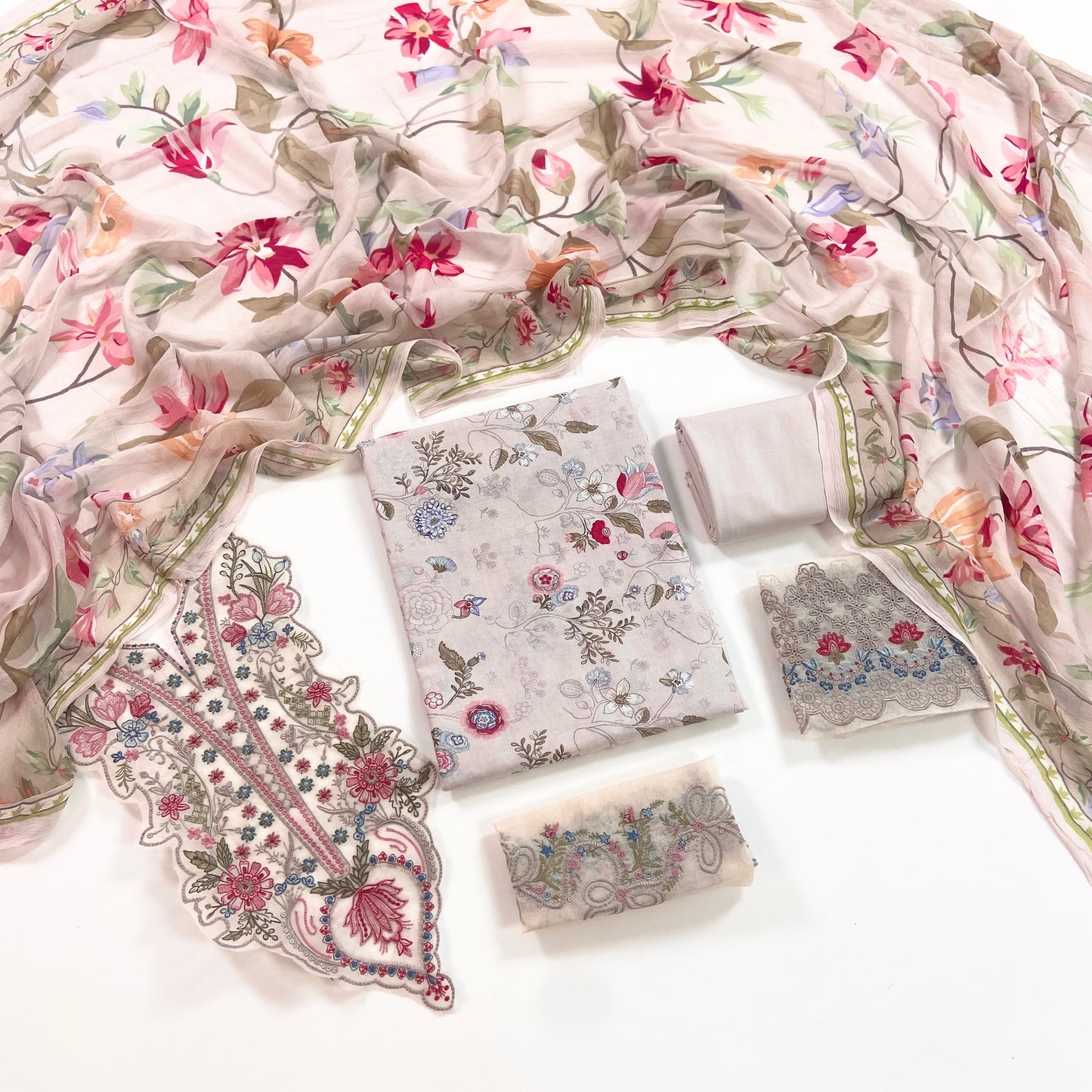 Nura By Shanaya Digital & Emb Lawn Collection 3PC