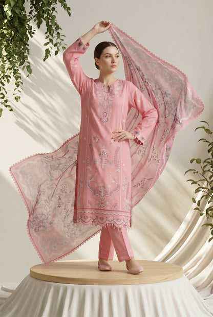 Dewani By Anaya Noor – Embroidered Lawn 3PC