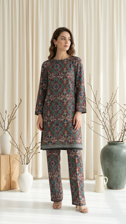 Anaya Noor Two Piece Digital Printed Lawn 2PC