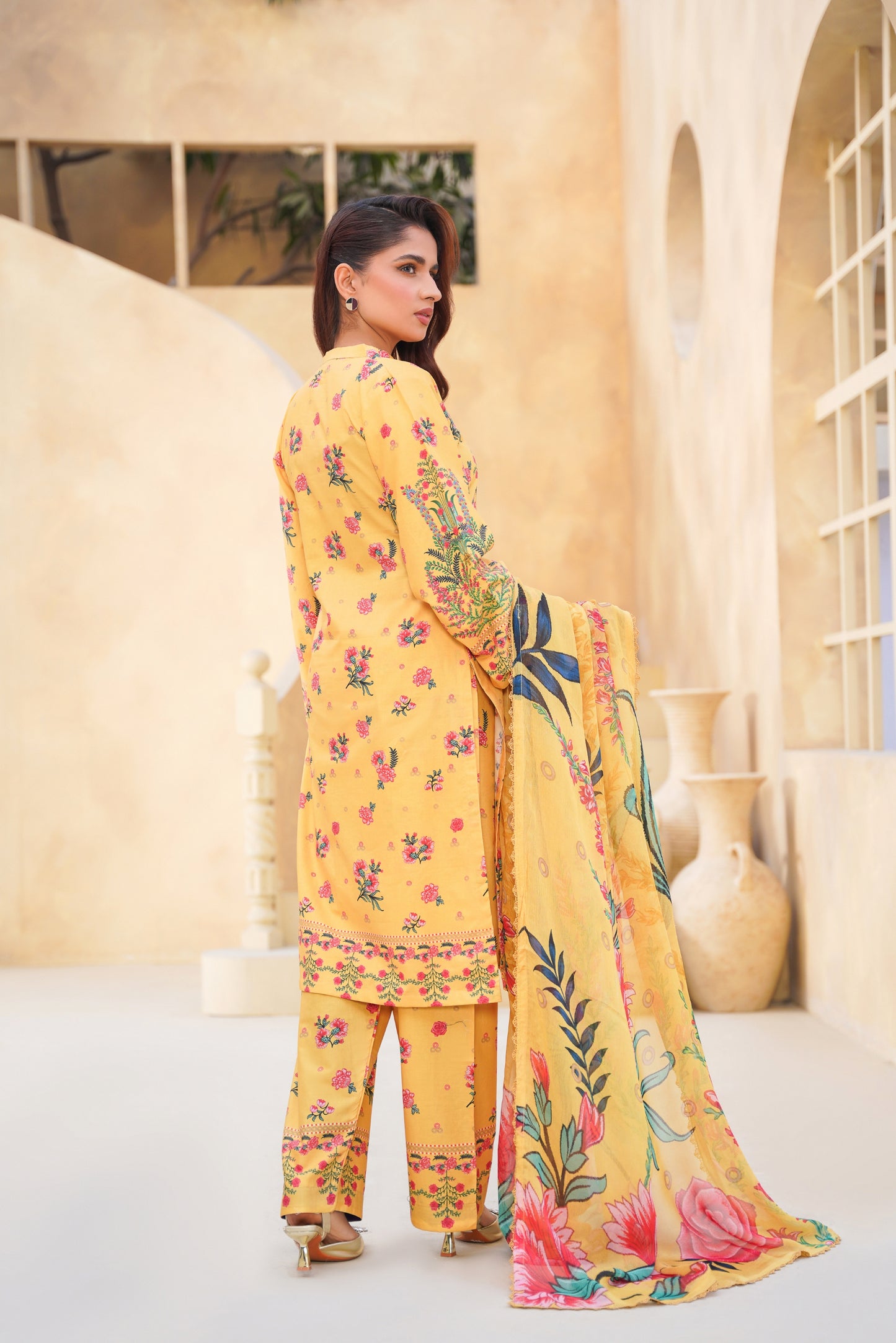 Floral By Anaya Noor Digital Printed Lawn 3PC
