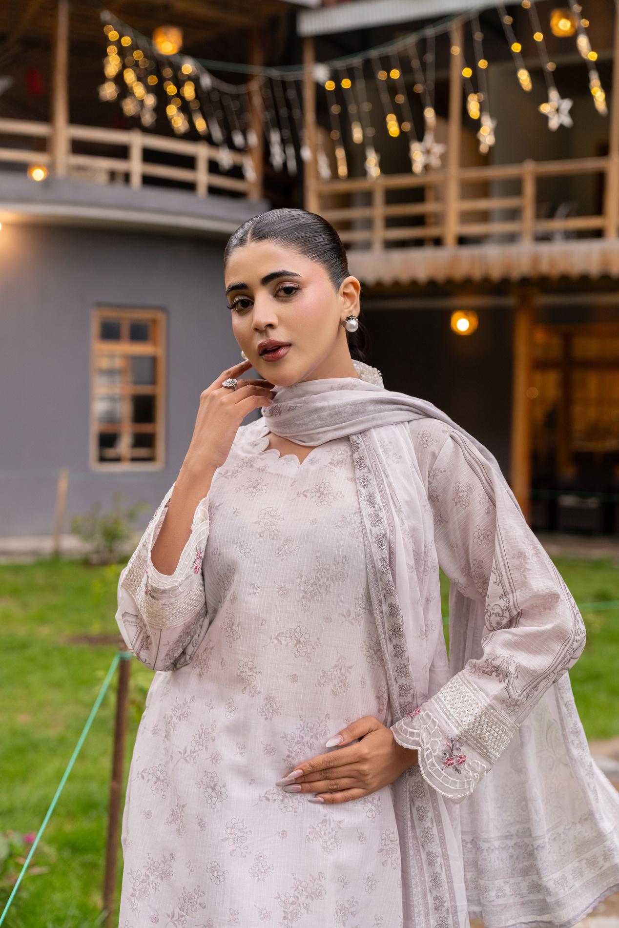 Shanaya Digital Emb Lawn 3PC