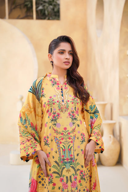 Floral By Anaya Noor Digital Printed Lawn 3PC