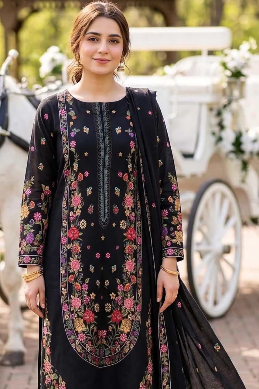 Mashaim Digital Printed Lawn 3PC
