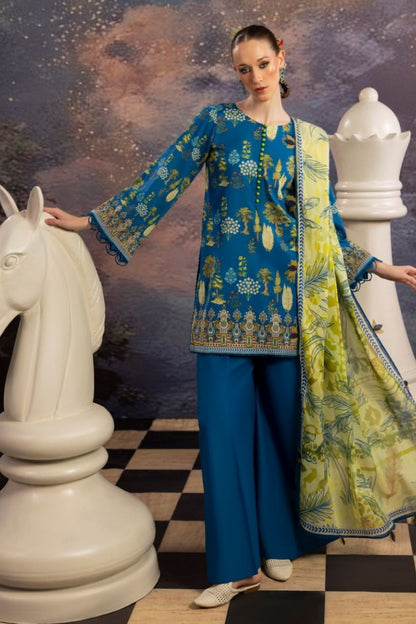 Dill Buro By Paltar Premium Printed Lawn-3PC