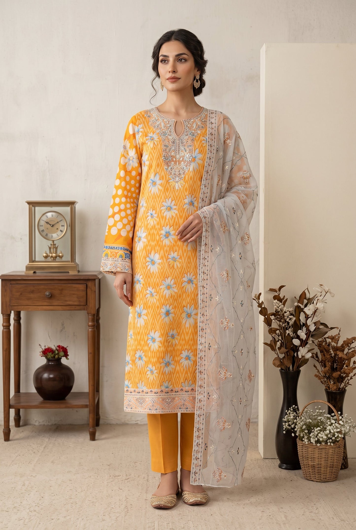 Marvel By Anaya Noor Digital Printed Lawn 3PC