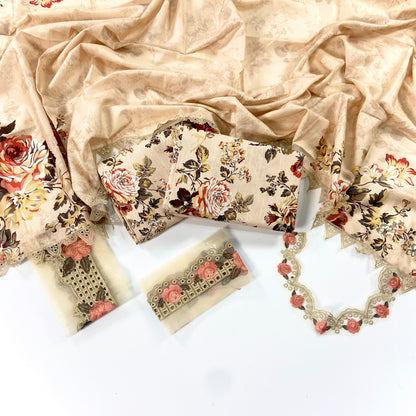 Mohagni  Emb Khaddar With Patches 3PC