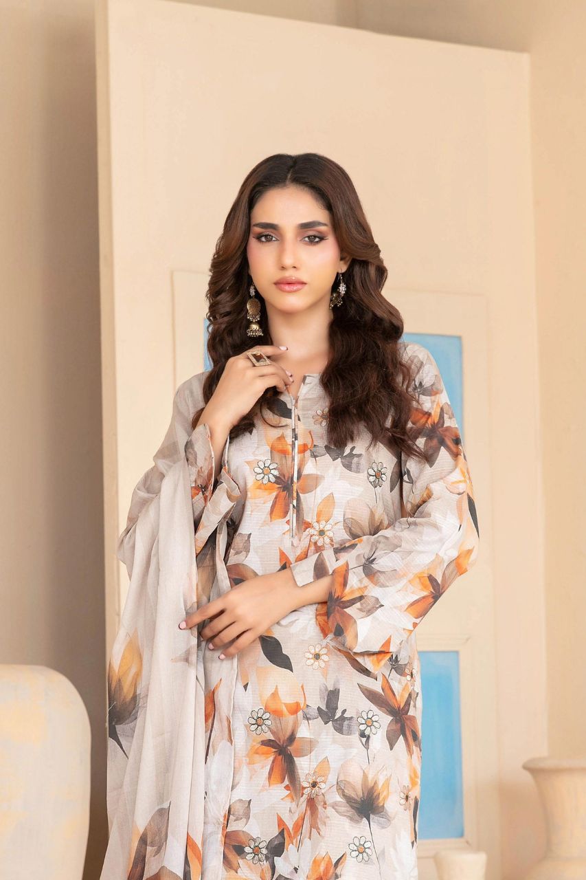 Elira By Tawakkal Digital Printed & Emb Lawn 3PC