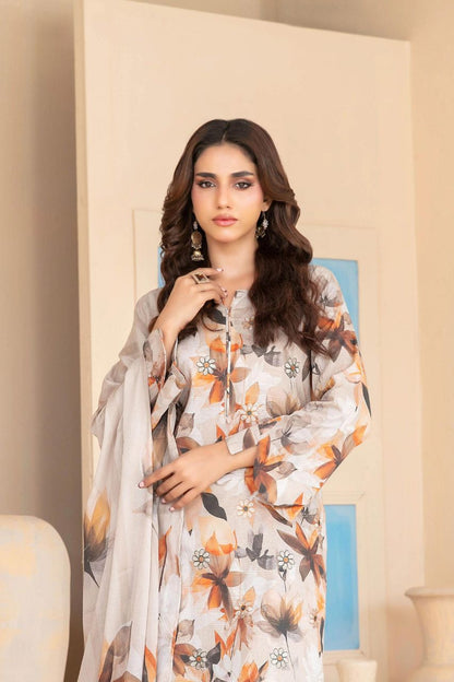 Elira By Tawakkal Digital Printed & Emb Lawn 3PC