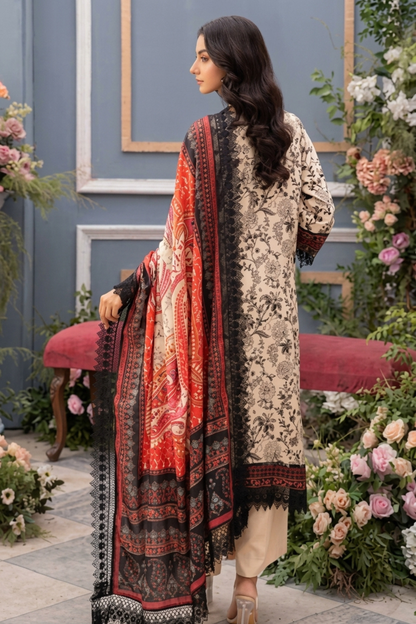 Mausummery Digital Printed Linen 3PC