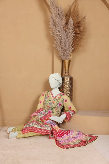 Imsha By Murashe Digital Printed Doria Lawn 3PC