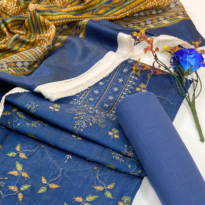 Anaya Noor Winter 2026 Plain Emb Khaddar 3PC