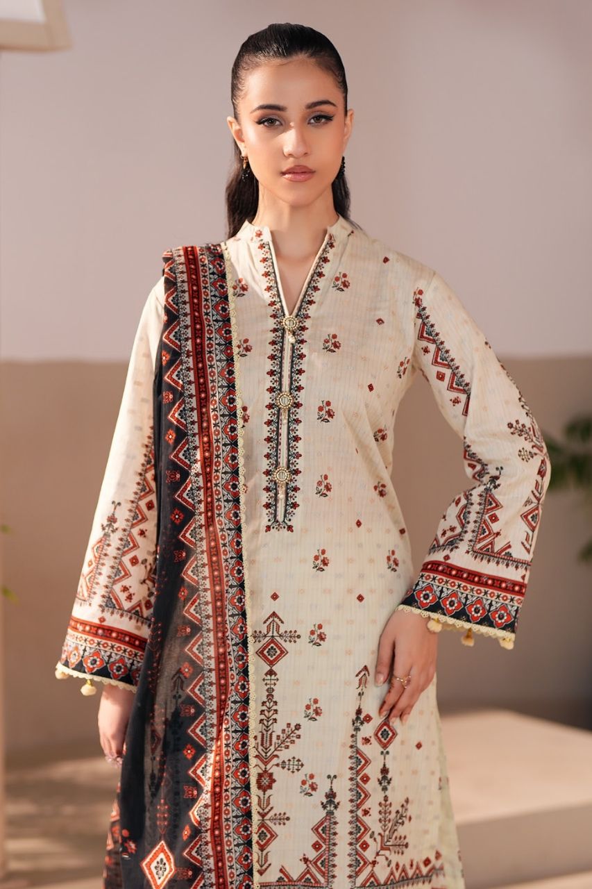 Jacquard By Regalia Digital Printed Lawn 3PC