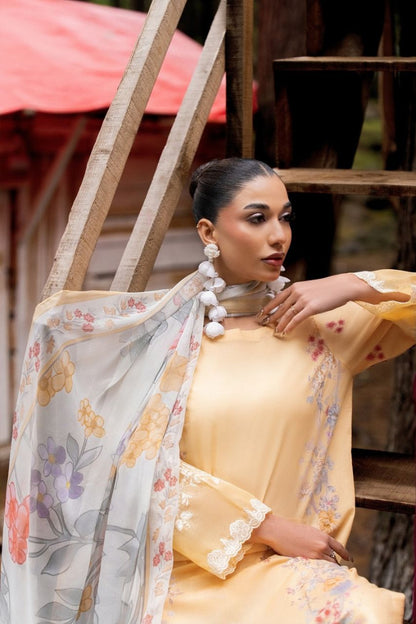 Nura By Shanaya Digital & Emb Lawn Collection 3PC