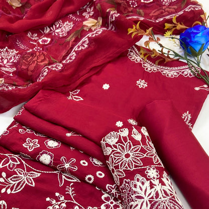 Lazer Kari By Anaya Noor Emb Viscose 3PC