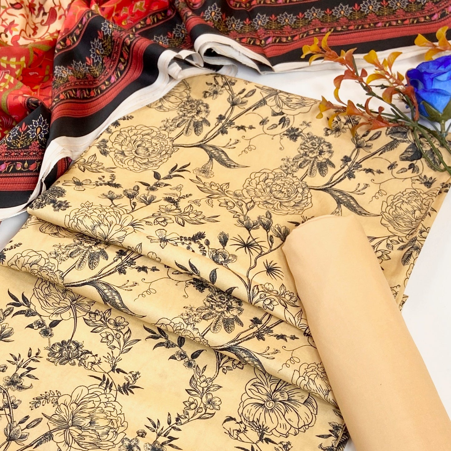 Mausummery Digital Printed Linen 3PC