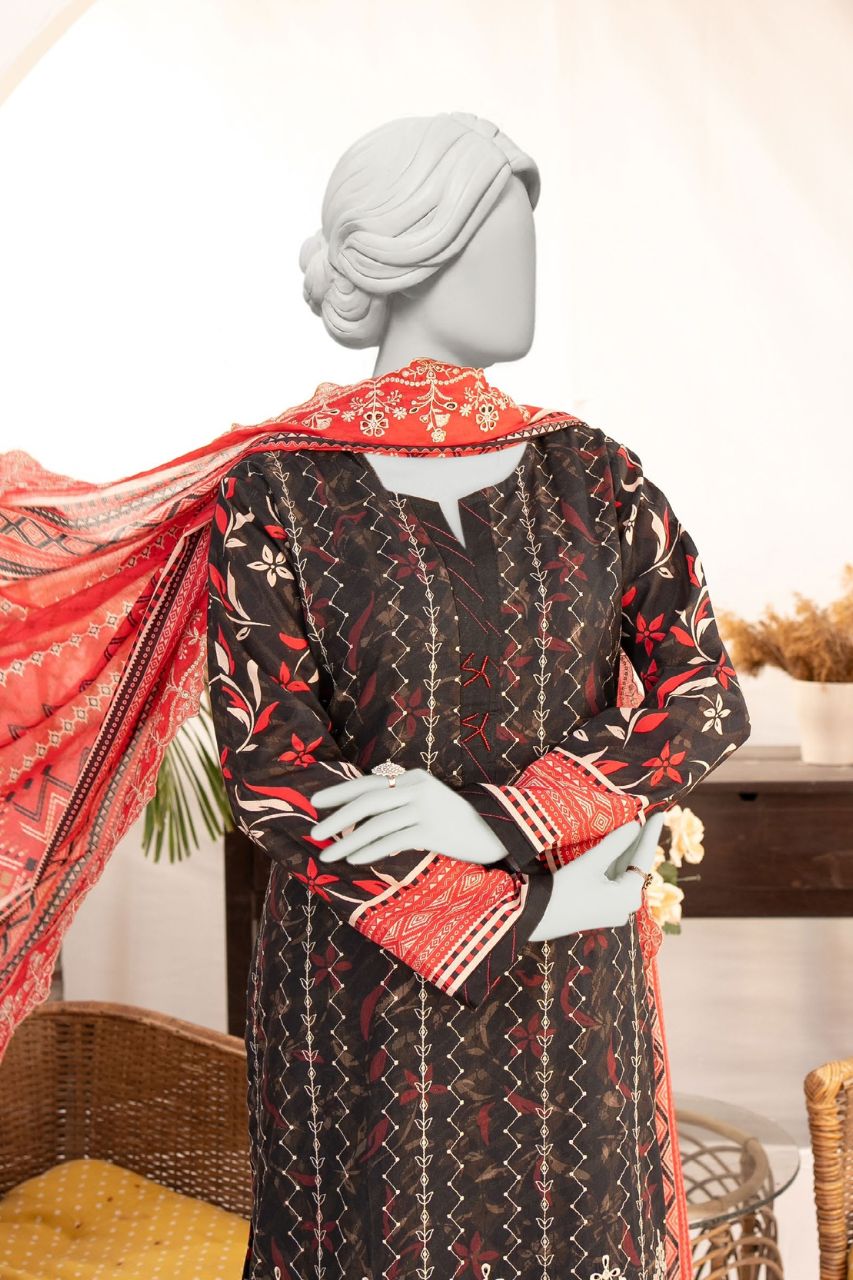 Seher By Almeerah Luxury Printed Embroidered Lawn 3PC