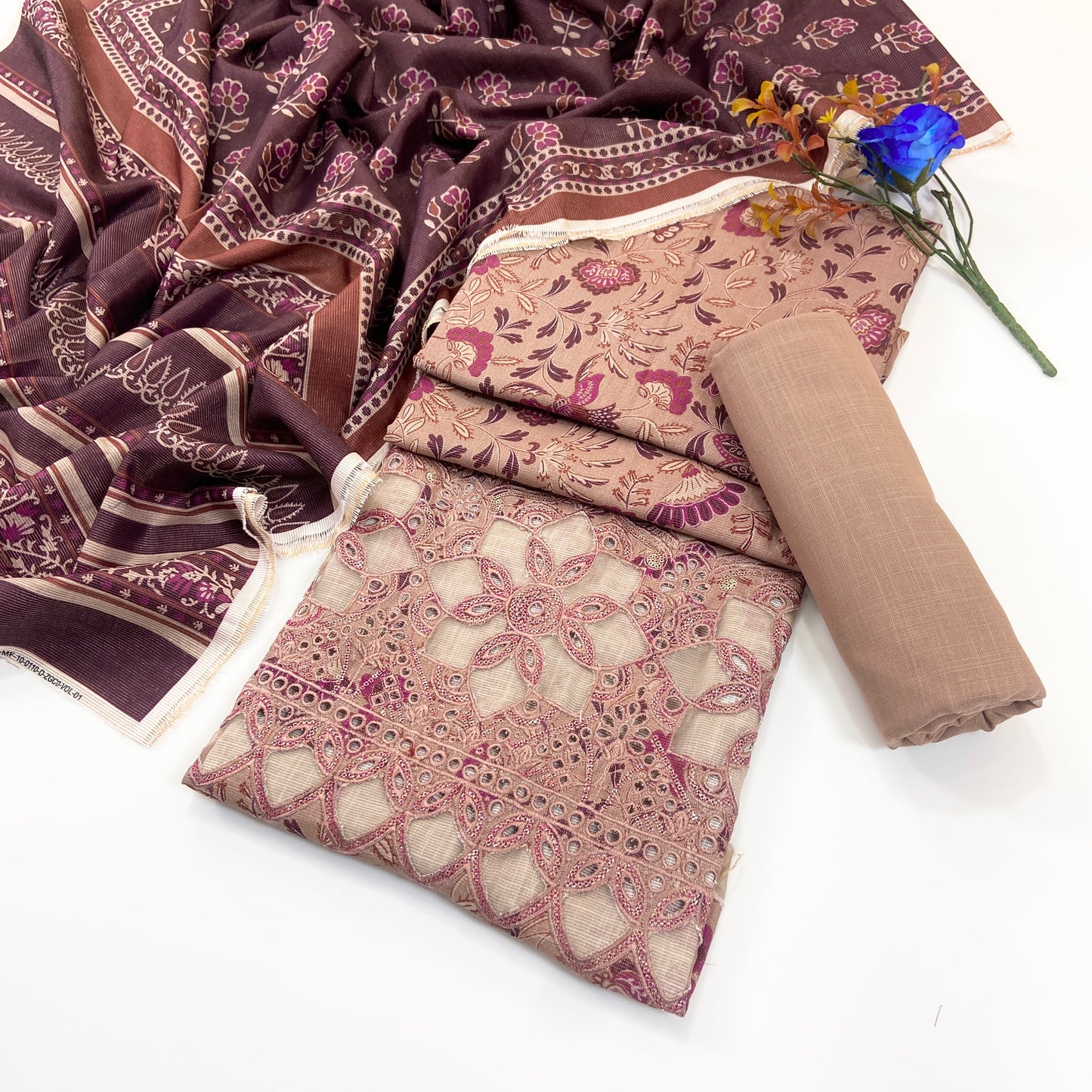 Anaya Noor Printed & Emb Khaddar 3PC