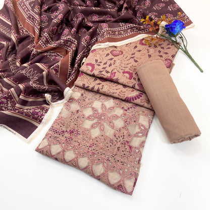 Anaya Noor Printed & Emb Khaddar 3PC