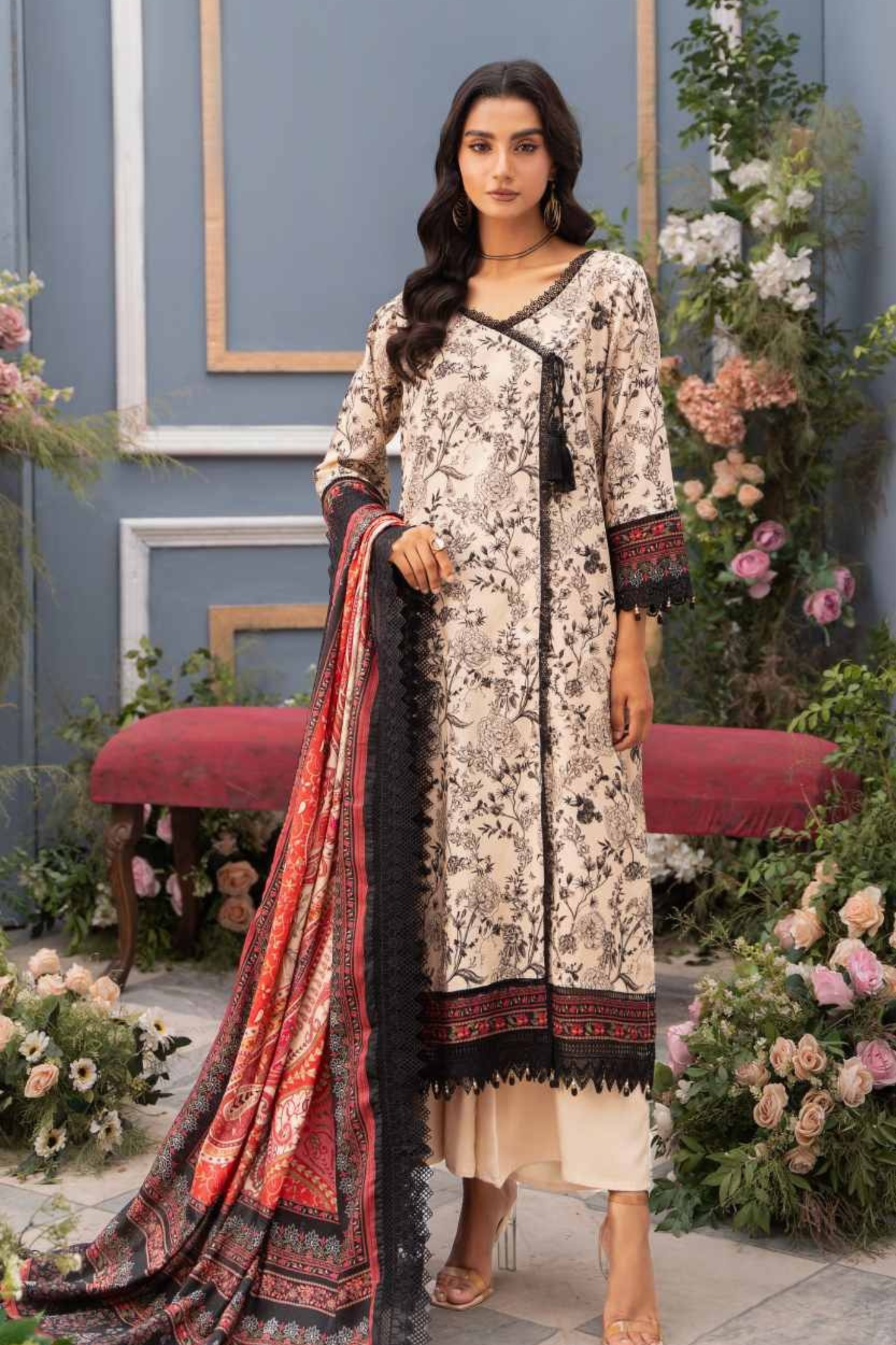 Mausummery Digital Printed Linen 3PC