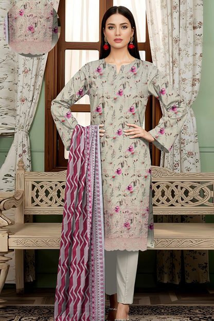 Seerat By Tawakkal Digital Printed & Emb Lawn 3PC