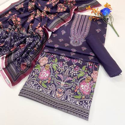 Malhaar Digital Printed Linen 3PC