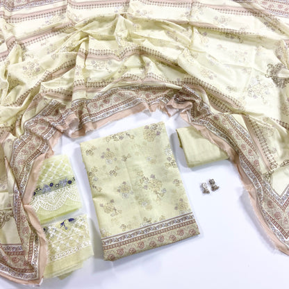 Shanaya Digital Emb Lawn 3PC