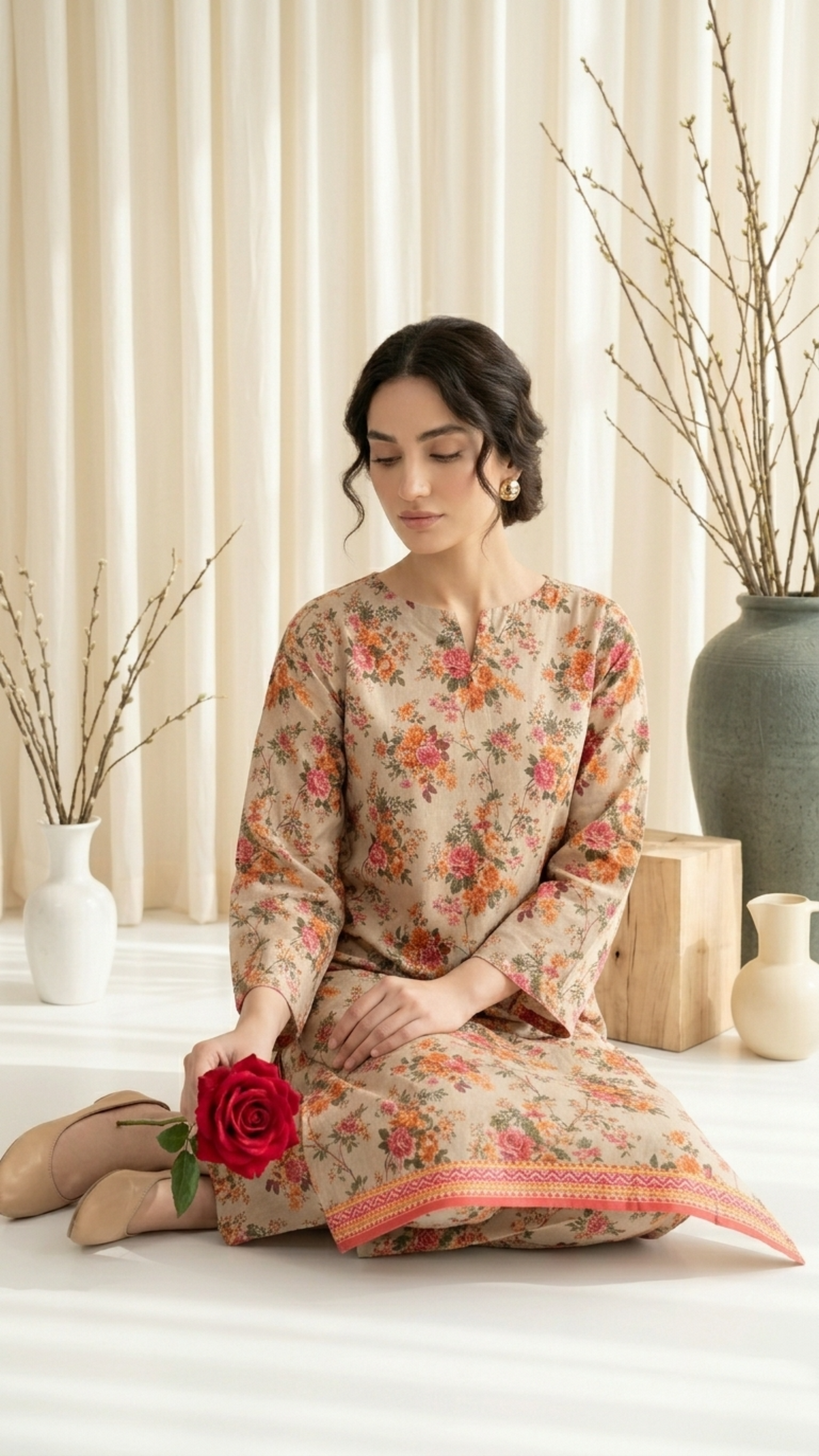 Anaya Noor Two Piece Digital Printed Lawn 2PC