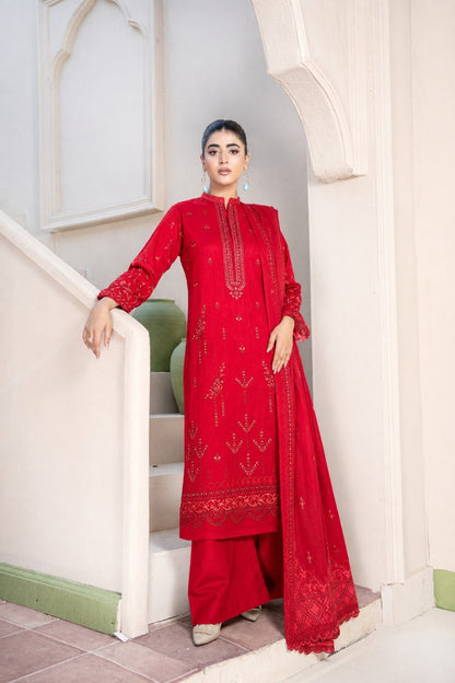 Fasana By Shanaya Plain Emb Dhanak 3PC