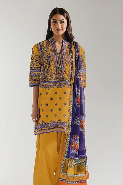 Ethnic Digital Printed Lawn 3PC