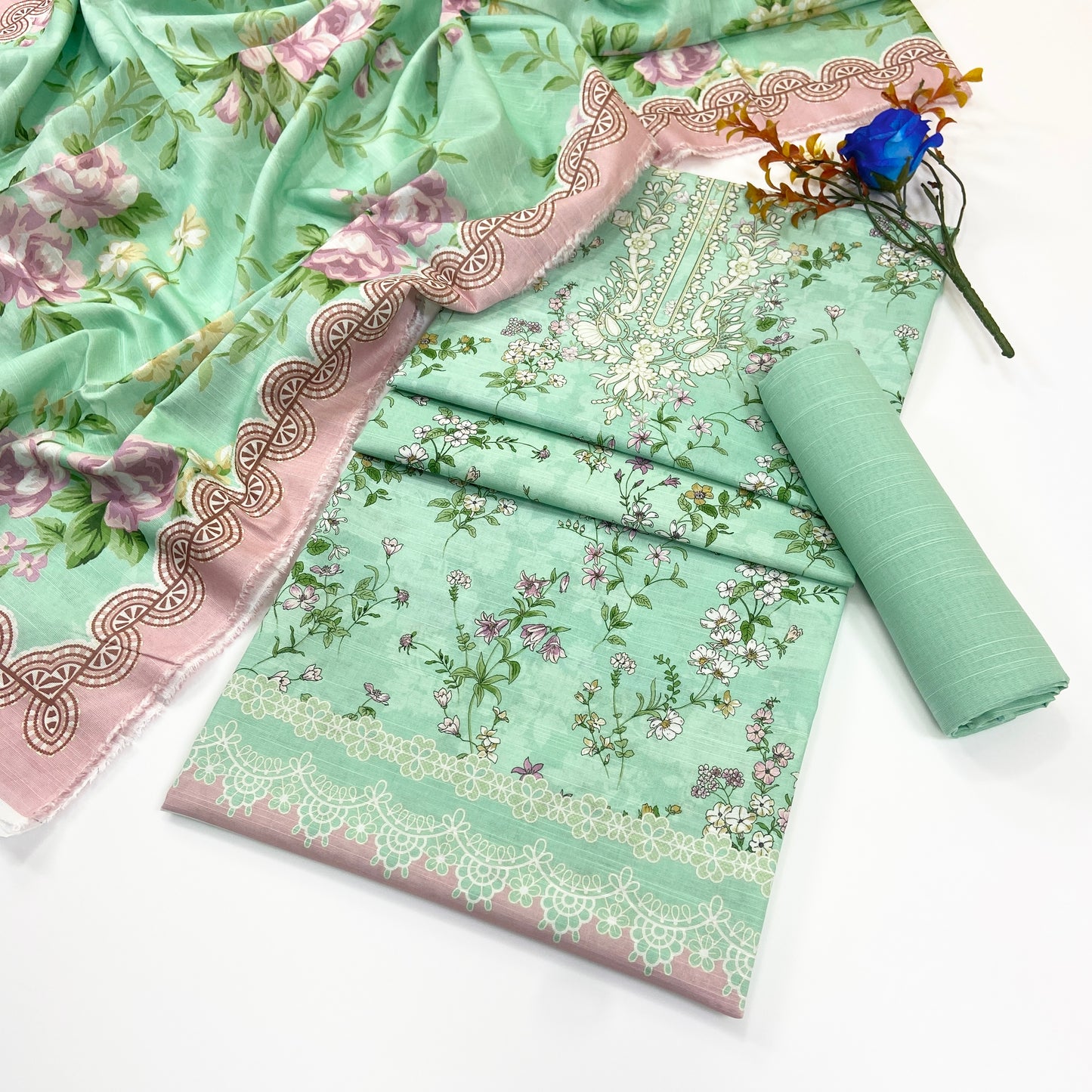 Mashaim Digital Printed Khaddar 3PC