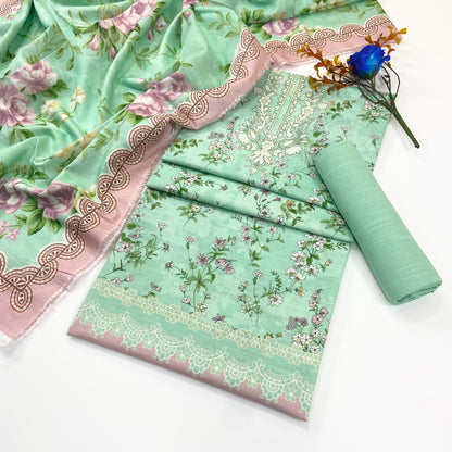 Mashaim Digital Printed Khaddar 3PC