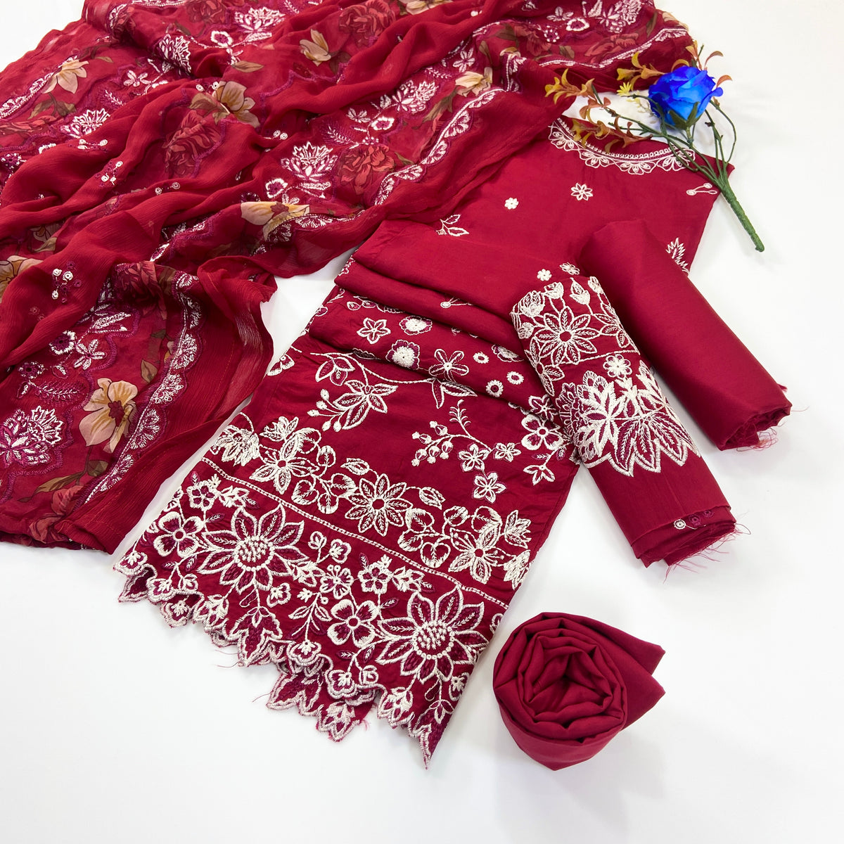 Lazer Kari By Anaya Noor Emb Viscose 3PC