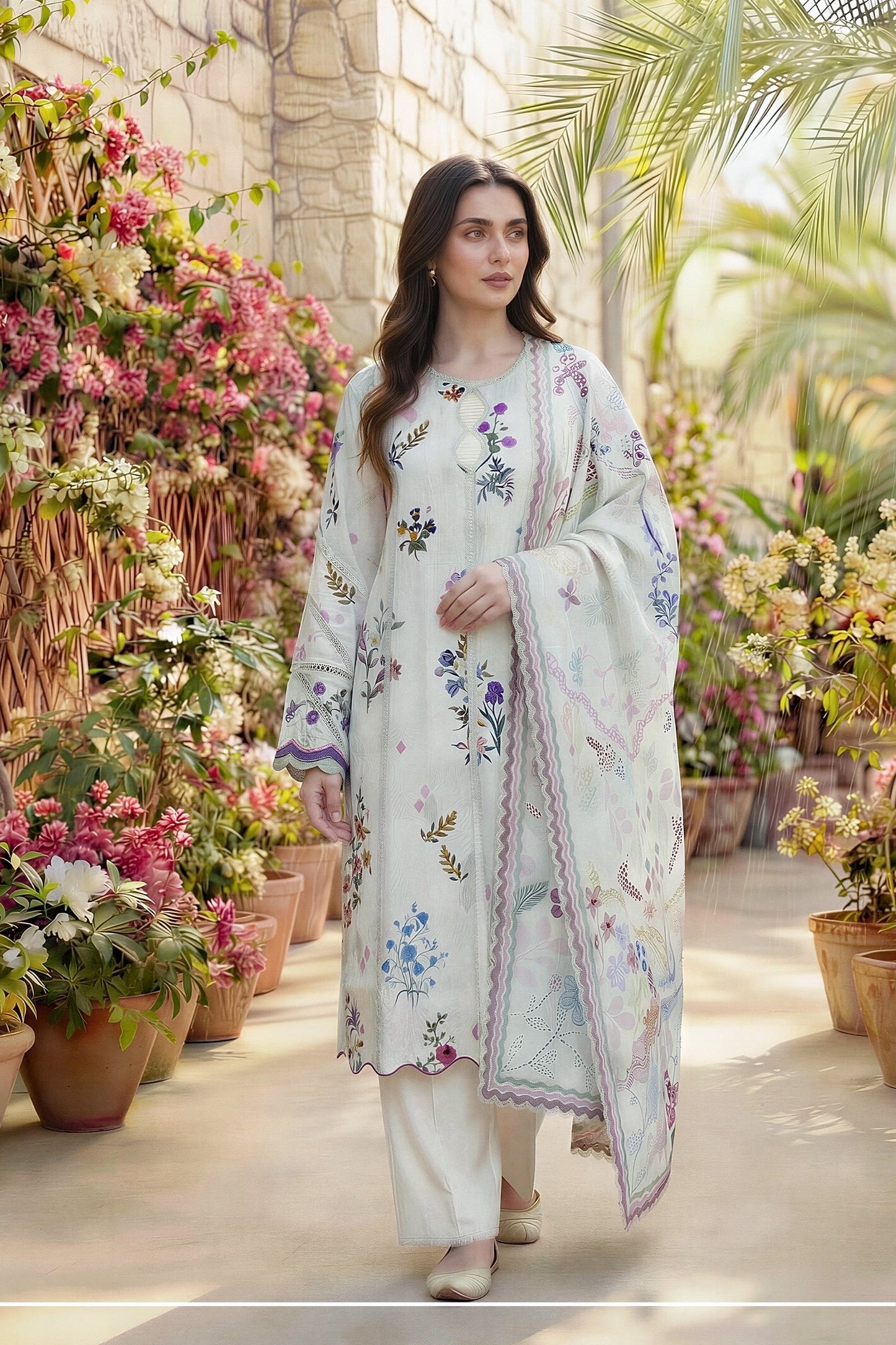 Zync By Florent Digital Printed Lawn 3PC