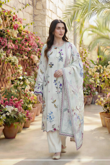 Zync By Florent Digital Printed Lawn 3PC